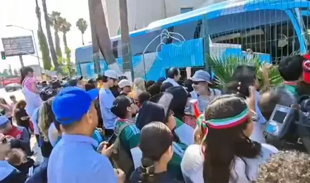 Afici�n de Tijuana despide a selecci�n de futbol de Ir�n que ir� a su primer jue