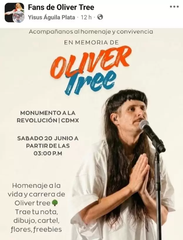 Fans de Oliver Tree se reunirán para honrar su memoria
