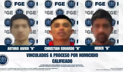 FGE detiene a tres personas por su presunta participaci�n en un homicidio
