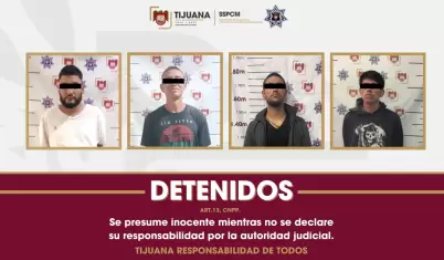 Polic�a Municipal detiene a cuatro individuos buscados por autoridades
