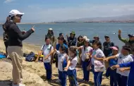 Rinden protesta ni�as y ni�os como Guardianes Ambientales en Punta Banda