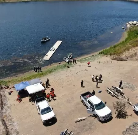 Coordinan b�squeda acu�tica en la presa Emilio L�pez Zamora