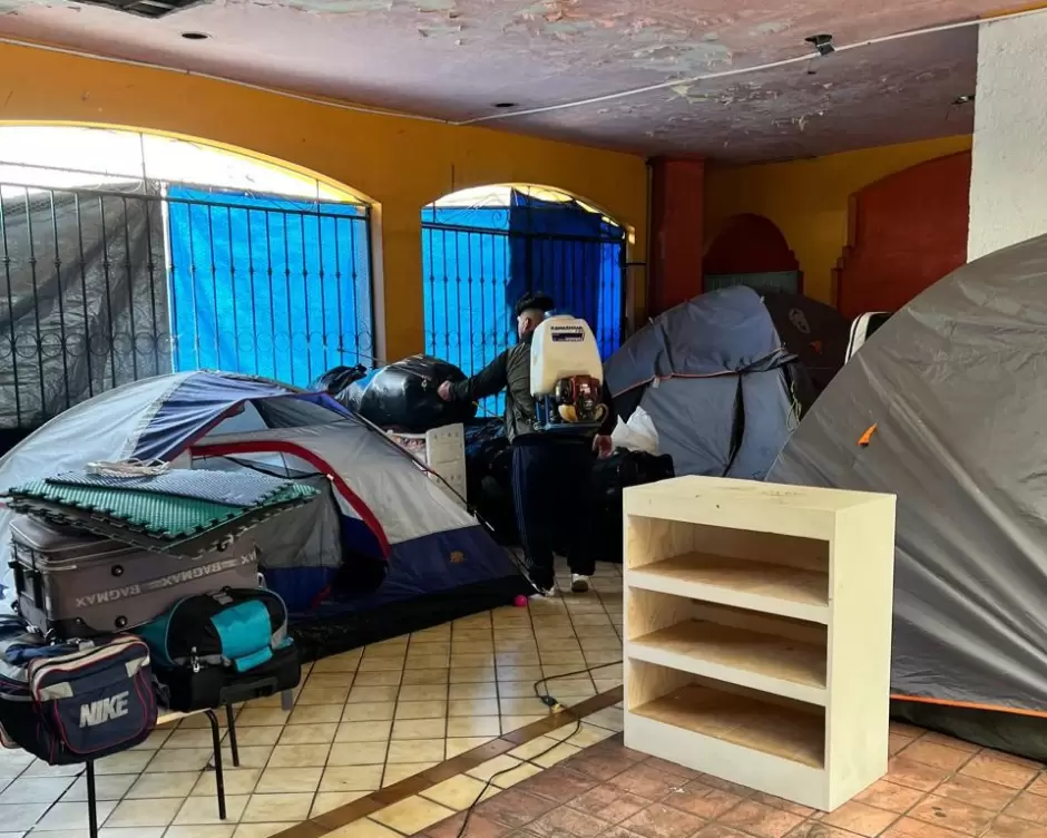 Acciones sanitarias en albergue "Border Line" para proteger la salud de población migrante