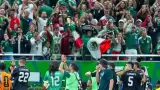 Festejo del triunfo de la Selecci�n Mexicana