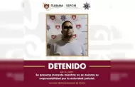 Asegura Polic�a Municipal a hombre por violencia familiar tras agredir a una mujer y amenazar a un menor con un arma blanca