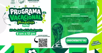 Programa Vacacional Mundialista 2026