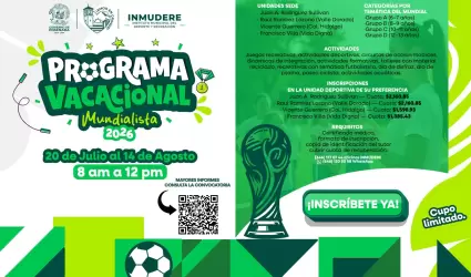 Programa Vacacional Mundialista 2026