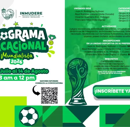 Programa Vacacional Mundialista 2026