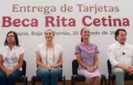 Benefician presidenta Claudia Sheinbaum y gobernadora Marina del Pilar a miles de estudiantes con becas y nueva infraestructura educativa