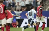 A un gol de la gloria: Messi falla penal en duelo ante Austria