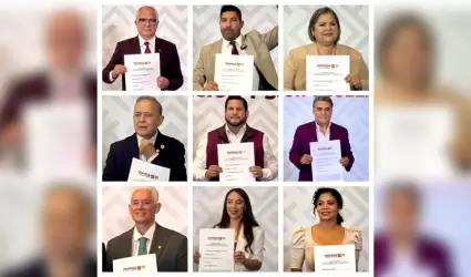 Nueve aspirantes de Morena, PT y Verde se registran para la gubernatura de BC