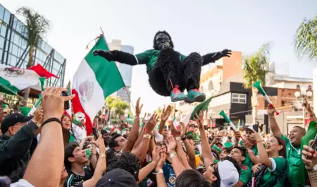 Baja California celebra triunfo de M�xico ante Chequia en el Baja Fut Fest
