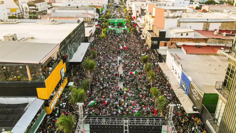 Baja California celebra triunfo de M�xico ante Chequia en el Baja Fut Fest