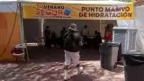 Contin�an activos puntos de hidrataci�n y Ruta de la Salud para prevenir afectac