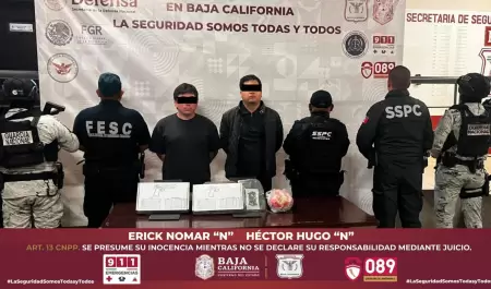 FESC incauta m�s de un kilo de narc�ticos y un arma; hay dos detenidos