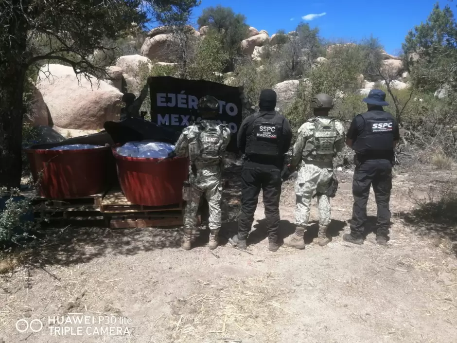 Desmantela Ej�rcito Mexicano mega laboratorio de drogas sint�ticas en Ensenada