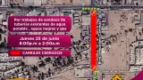 Cierre nocturno en bulevar Carranza por sondeos de infraestructura subterr�nea