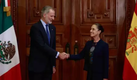 La presidenta de M�xico, Claudia Sheinbaum, y el rey Felipe VI de Espa�a
