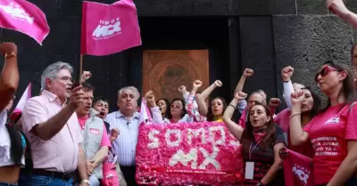 Mitin pol�tico encabezado por Guadalupe Acosta Naranjo, presidente de Somos MX