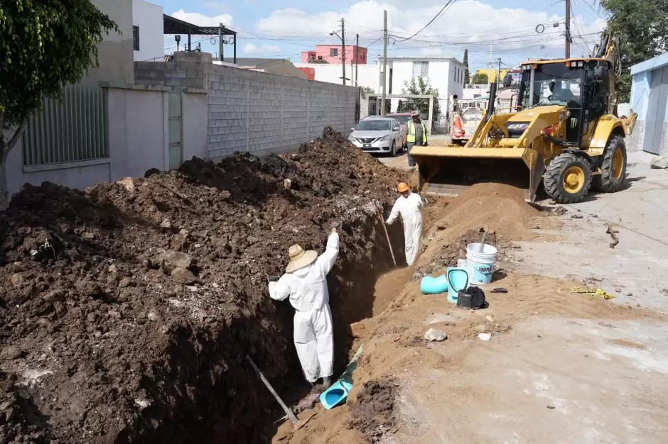 CESPT renueva m�s de mil 300 metros de red sanitaria en la colonia Mur�a