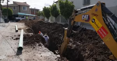 CESPT renueva m�s de mil 300 metros de red sanitaria en la colonia Mur�a