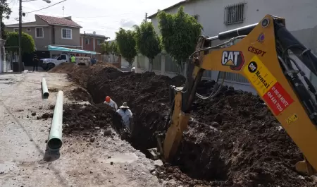 CESPT renueva m�s de mil 300 metros de red sanitaria en la colonia Mur�a