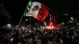 Festejos por triunfo de la Selecci�n Mexicana