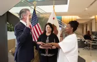 Newsom toma protesta a Tomiquia Moss como secretaria de Vivienda