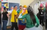 Video de aficionada que lanza cerveza a seguidores de Ecuador desata cr�ticas en redes