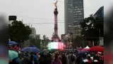 Festejos en el �ngel de la Independencia