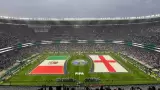Aspectos del partido entre las Selecciones de M�xico e Inglaterra