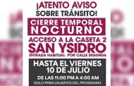 Realiza Gobierno Municipal de Tijuana trabajos nocturnos de mantenimiento en acceso a la caseta 2 de San Ysidro