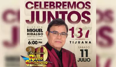 Alistan festejo por el 137 aniversario de Tijuana con concierto gratuito de Rayi