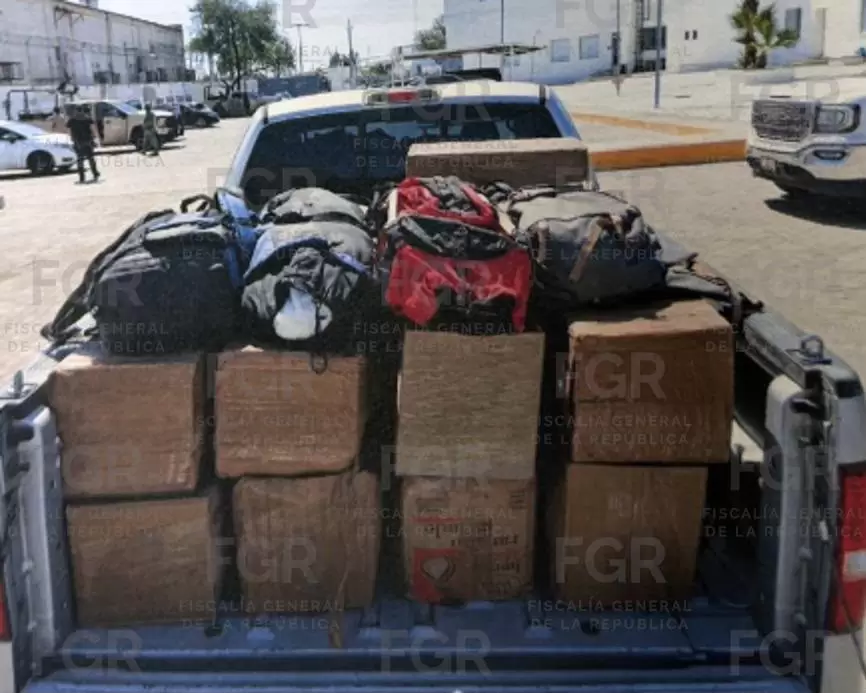 Cuatro hombres son vinculados a proceso por transportar casi una tonelada de metanfetamina en Tecate
