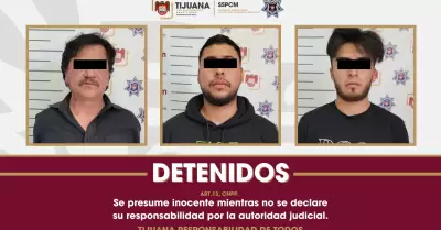 Detienen a presunto agresor sexual y a dos hombres por lesiones en Tijuana