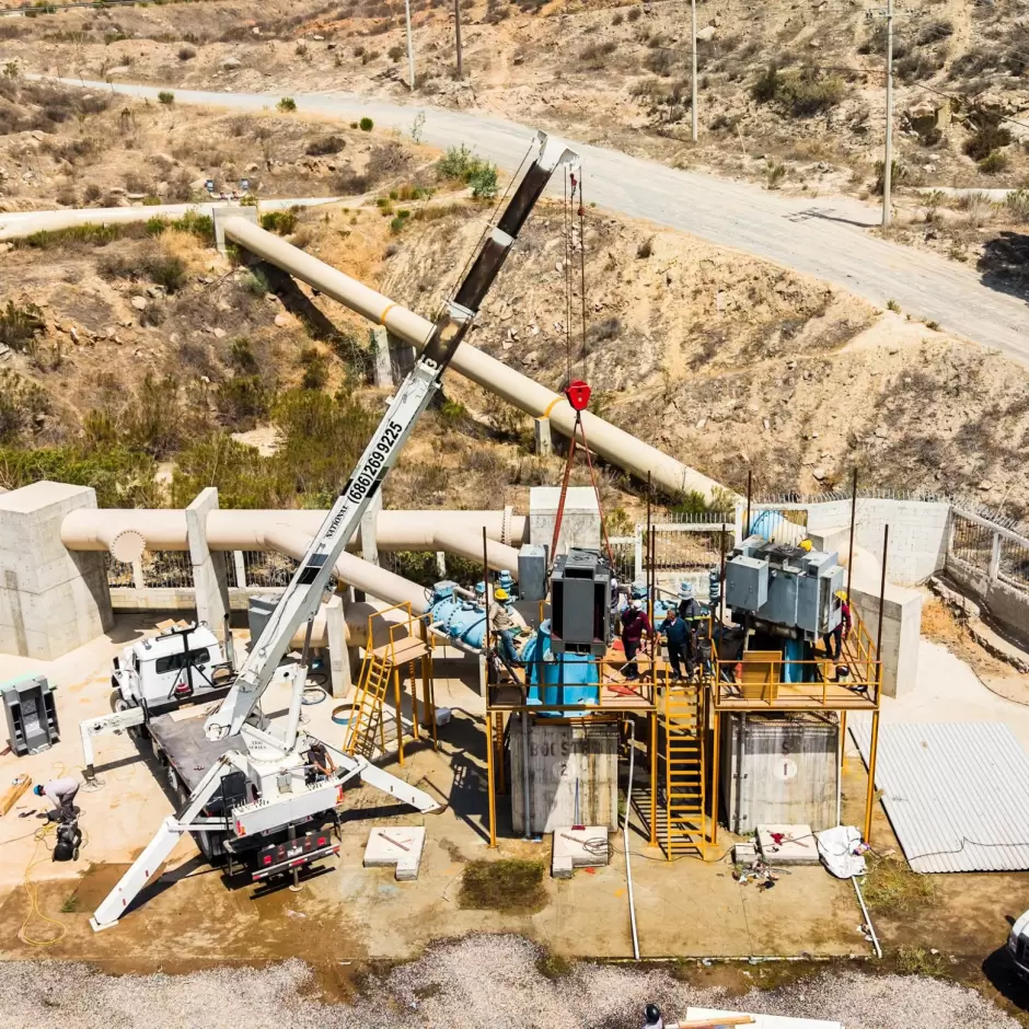 Concluye la reparaci�n del Booster El Carrizo; avanza el restablecimiento gradual del suministro de agua
