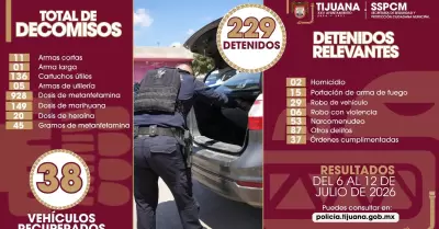 Decomisos y detenciones