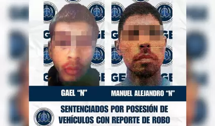 Sentencian a dos hombres por posesi�n de veh�culos con reporte de robo en Tijuan