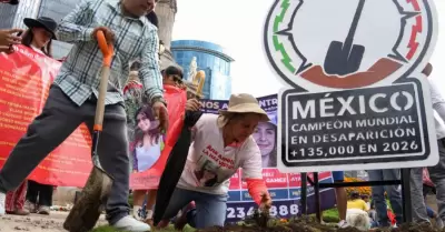 Antimonumento de los m�s de m�s de 135 mil personas desaparecidas.