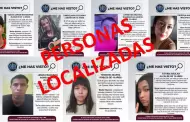Localiza FGE a siete personas reportadas como desaparecidas