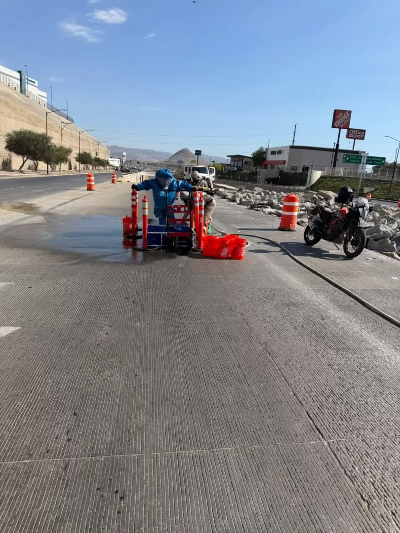 Informa SSPCM que fue controlado el derrame de ácido nítrico en el bulevar 2000