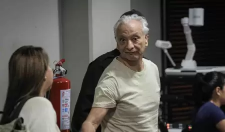 V�ctor Rodr�guez Padilla al momento de salir de prisi�n