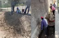 Retira Gobierno de Claudia Agat�n m�s de 50 toneladas de azolve y residuos de un canal pluvial en Valle Verde