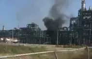 �Otra vez! Reportan incendio en la Refiner�a Olmeca de Dos Bocas