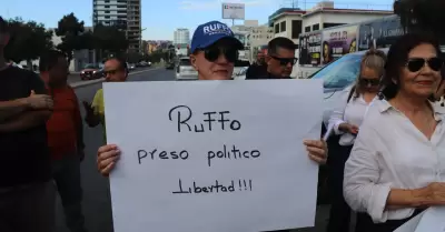 Manifestaci�n para exigir la liberaci�n de Ruffo Appel