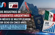 Los registros de residentes argentinos en M�xico se multiplicaron por ocho en cinco a�os; poco se sabe de su presencia en Tijuana y BC