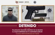 Captura SSPCM a hombre armado y asegura veh�culo investigado por presuntos robos y cristalazos