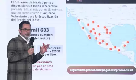 El litro de di�sel se vende en m�ximo 27 pesos.