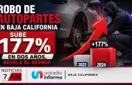 Robo de autopartes en Baja California sube 177% en dos a�os, revela el SESNSP