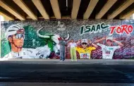 Reconoce Claudia Agat�n legado deportivo de Isaac del Toro con mural en El Sauzal